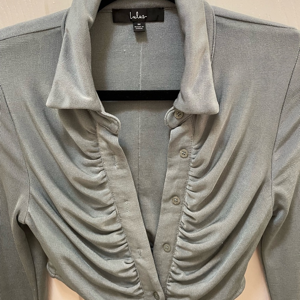 Lulu's Gray Mini Dress